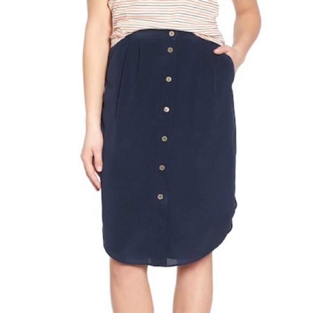 Madewell Silk Skirt